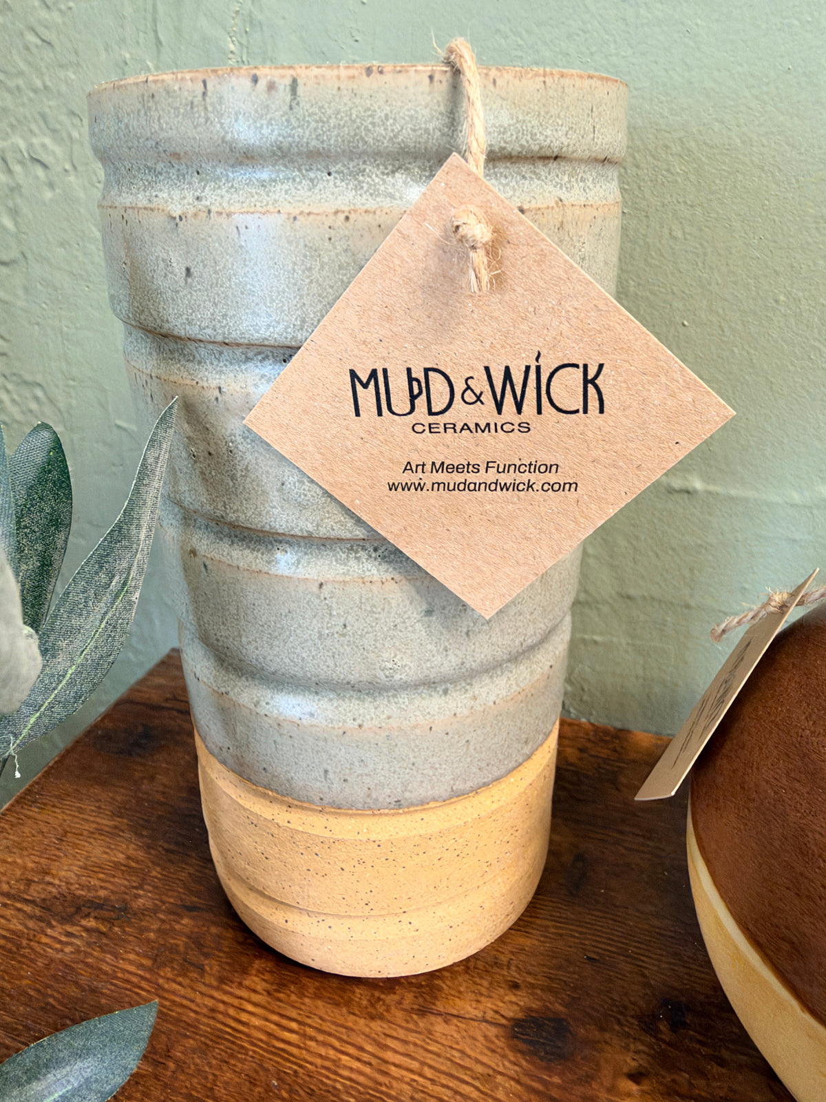 Desert Strata Ceramic Vase