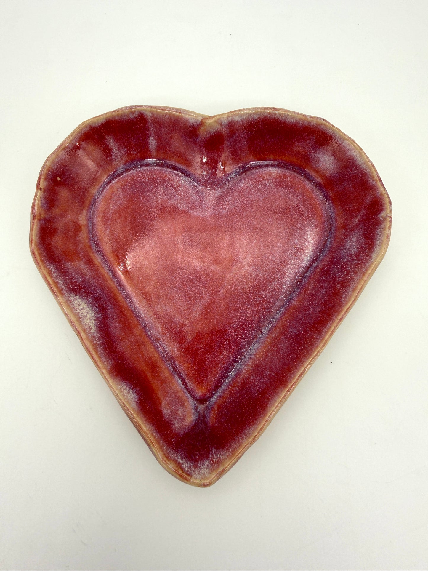 Heart Trinket Tray | Small Rose & Cream 2