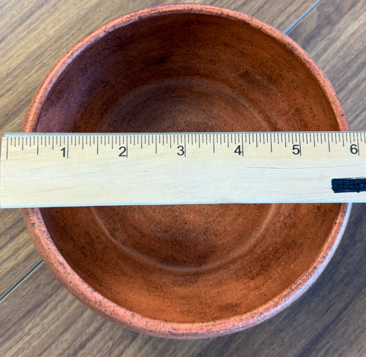 Matte Orange Decorative Ceramic Bowl