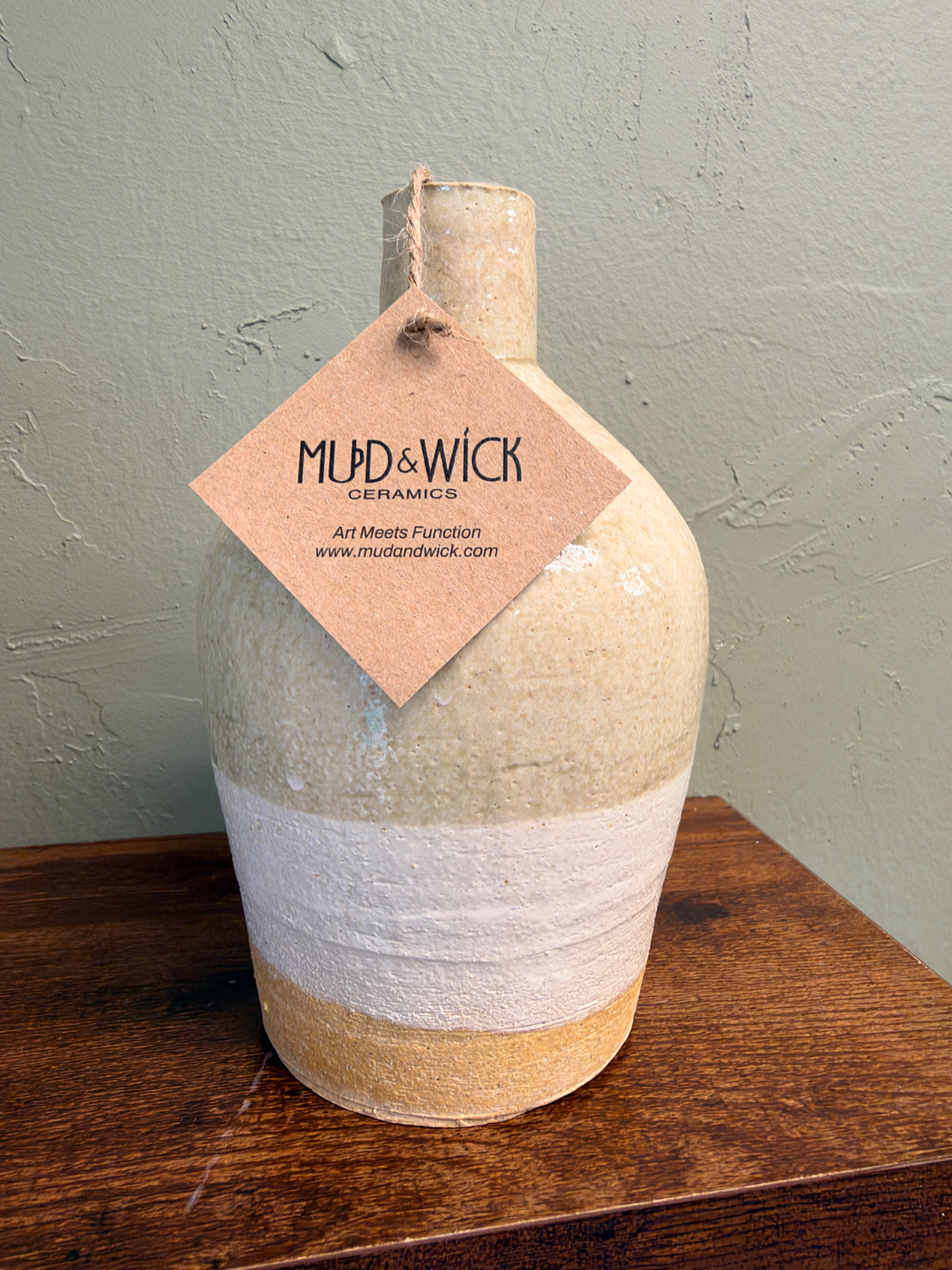 Desert Sand Ceramic Bottle Vase