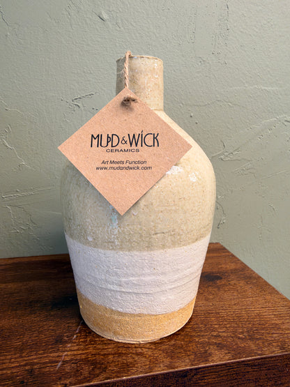 Desert Sand Ceramic Bottle Vase