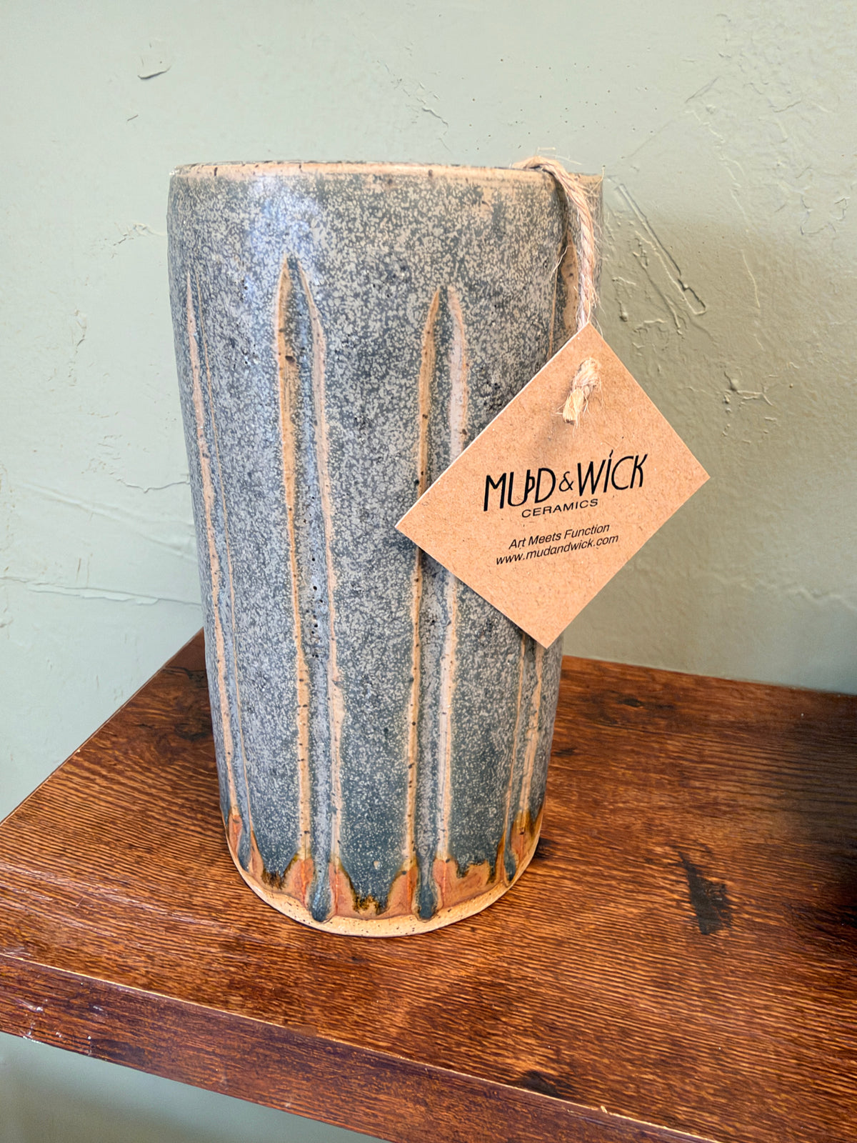 Desert Rain Ceramic Cylinder Vase