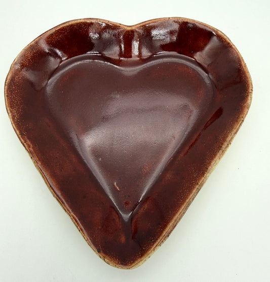 Heart Trinket Tray | Small Red Brick