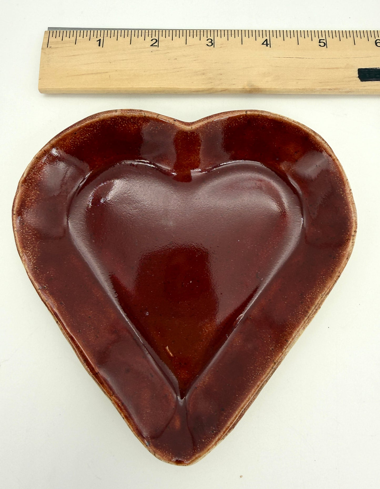 Heart Trinket Tray | Small Red Brick