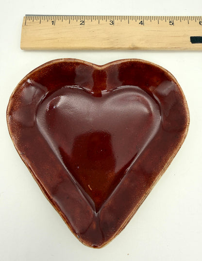 Heart Trinket Tray | Small Red Brick