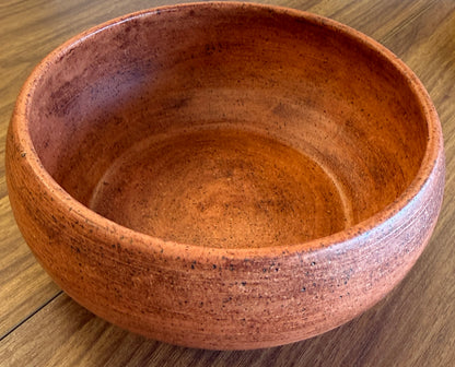 Matte Orange Decorative Ceramic Bowl